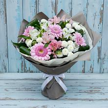 Букет цветов из:  Герберы, Альстромерии и Хризантемы в Мучкапский