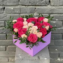 Цветочная композиция из Розы в коробке в Мучкапский