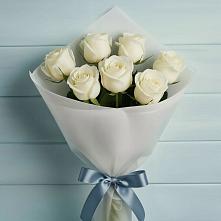 Букет 7 Белых роз Эдлесс Лав в Мучкапский
