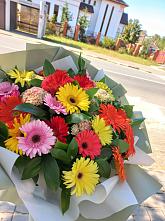 Букет цветов из:  Герберы #REPLACE_PRED# Мучкапский