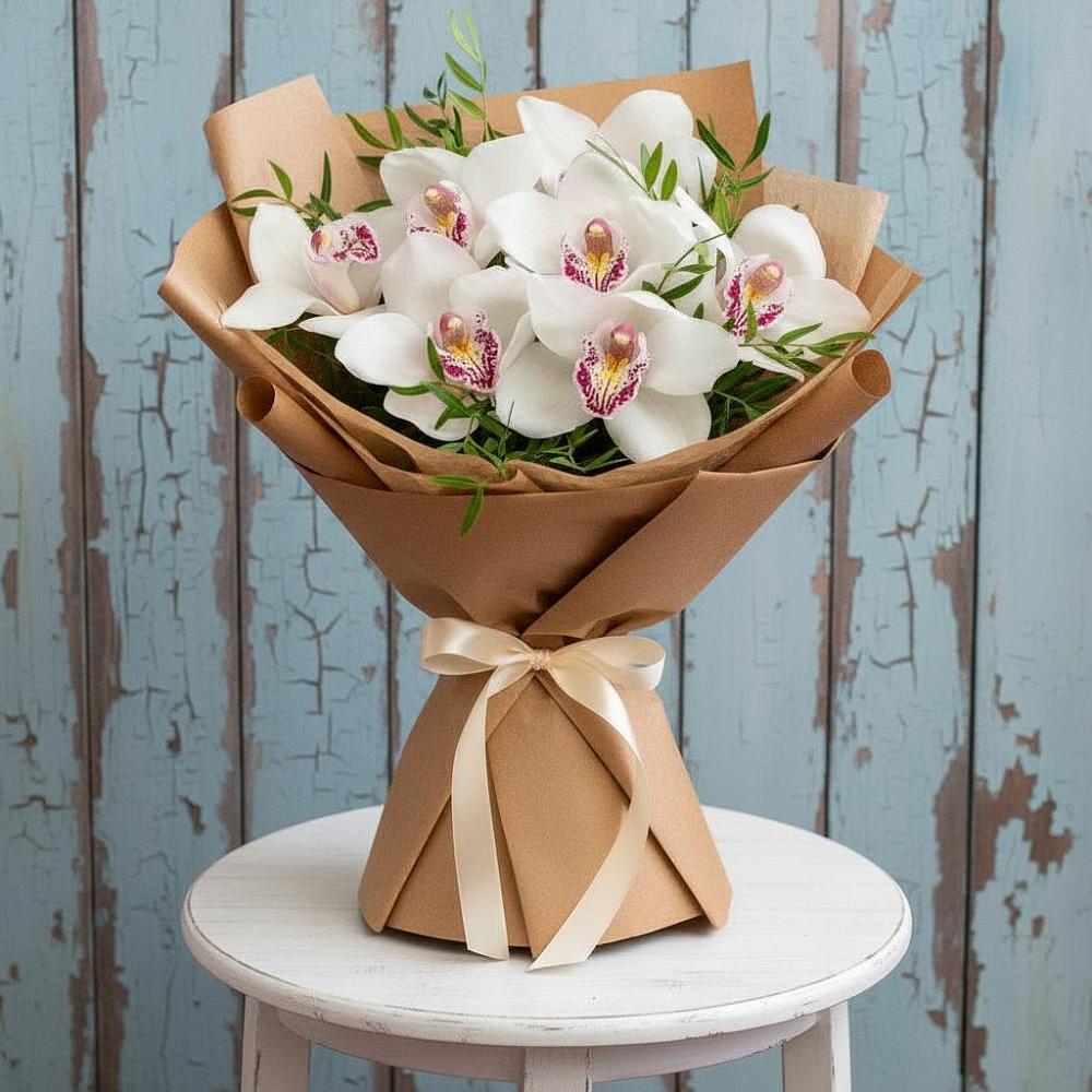 Букет цветов из: Орхидеи и Розы в Мучкапский