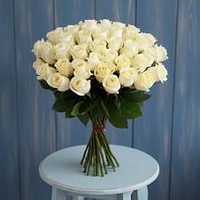 Букет 51 Белая роза Эдлесс Лав в Мучкапский