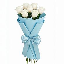 Букет 7 белых роз Проуд в Мучкапский