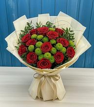 Букет цветов из:  Розы и Хризантемы #REPLACE_PRED# Мучкапский