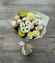 Букет цветов из:  Альстромерии, Розы и Хризантемы в Мучкапский