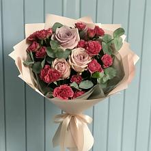 Букет цветов из:  Гвоздики и Розы в Мучкапский