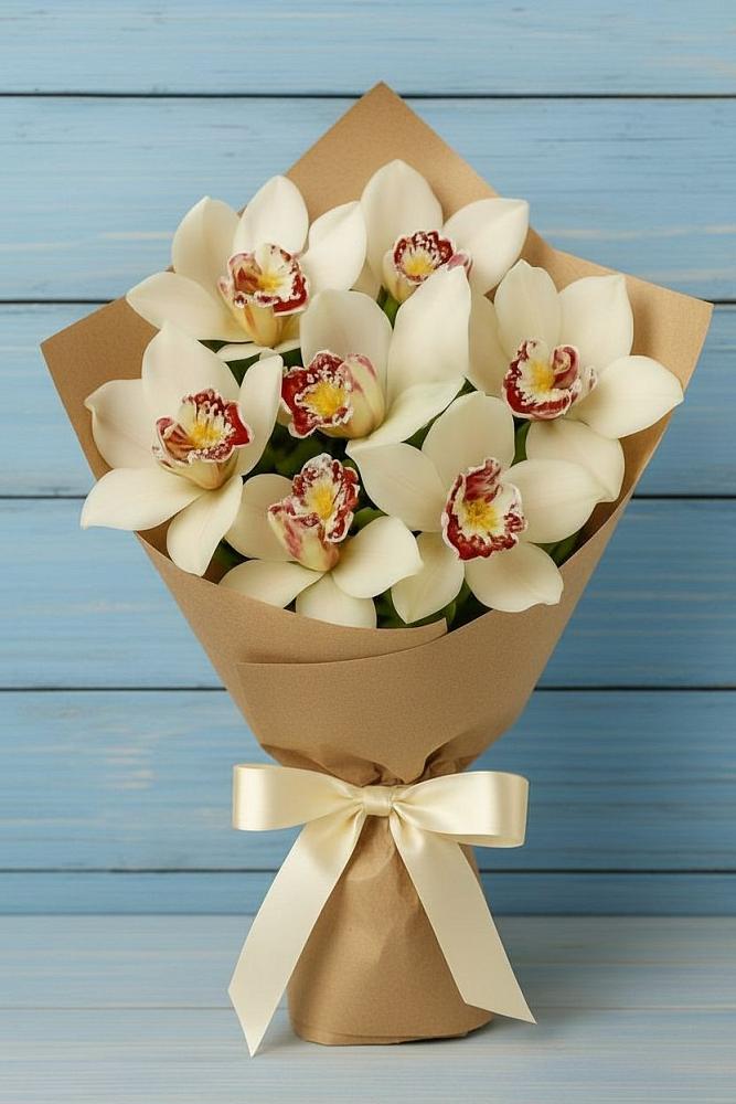 Букет цветов из: Орхидеи и Розы в Мучкапский